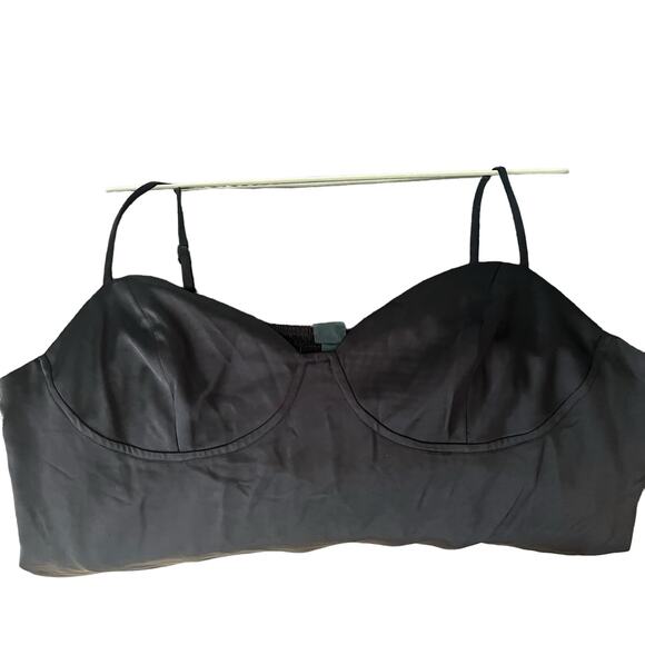 Wild Fable Black Slip Dress XXL Satin Feel Adjustable Straps Fairy Whimsy Goth - Picture 7 of 9